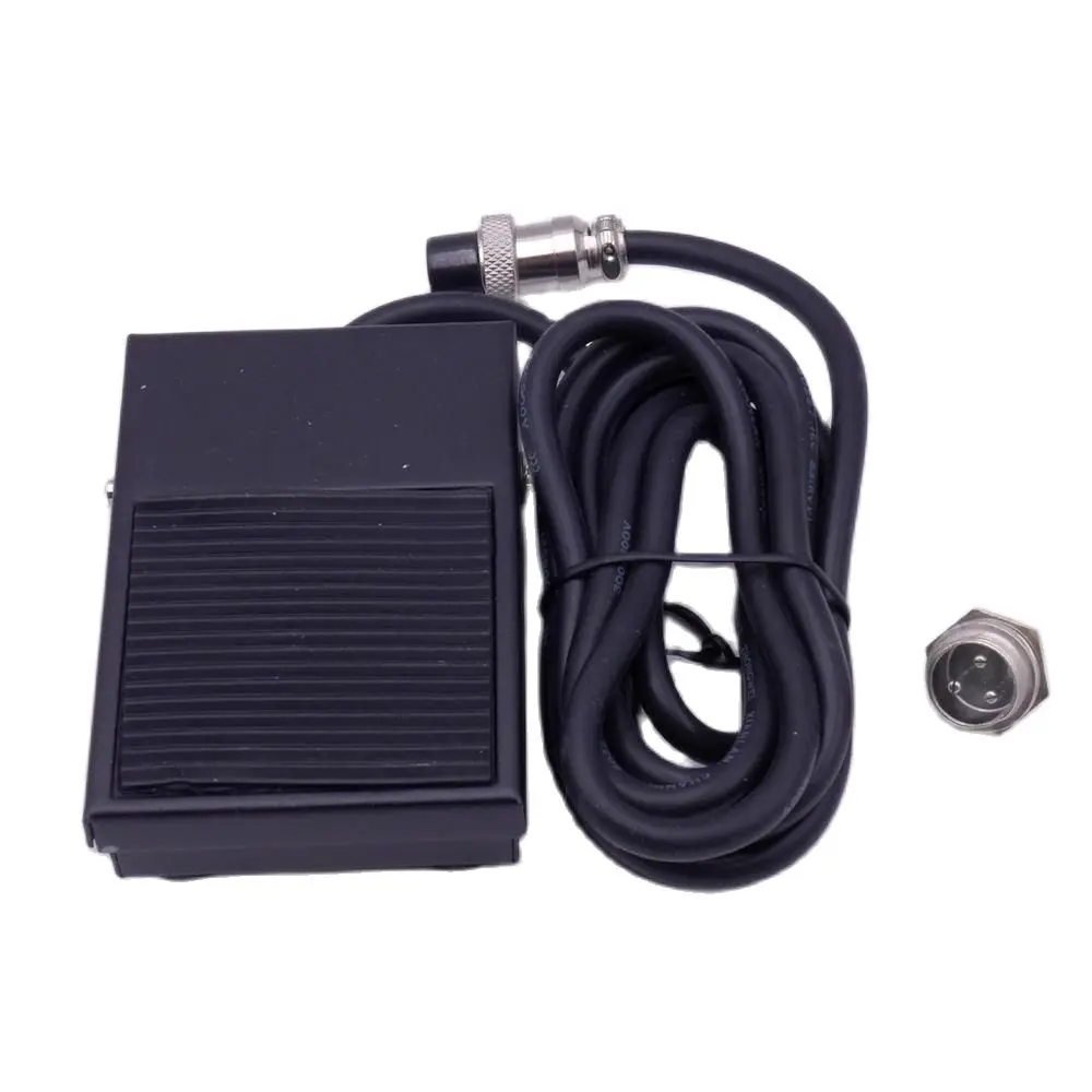 3 Pins Free Your Hand Metal Foot Pedal Switch 1.8 Meters Cable  Connector Spot Welding Tig Torch