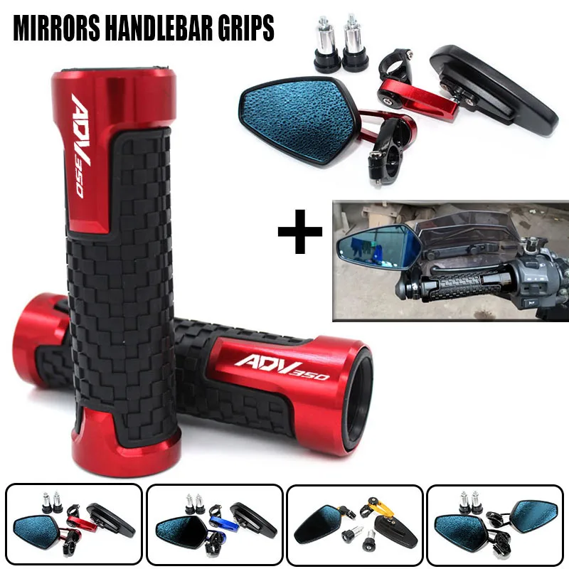 오토바이 뷰 바 엔드 사이드 백미러 핸들 바 그립, 혼다 ADV350 ADV 350..