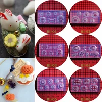 1Pc  Rabbit Blueberry 3D Acrylic Nail Mold Dog Nail Art Decorations DIY Design Blueberry Silicone Mold Pumpkin Nails Art Mold 1