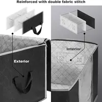 2Pcs Underbed Storage Bag Foldable Quilt Clothes Storage Bag Large Capacity Dustproof Toys Bag Moisture Dustproof Organizer 2