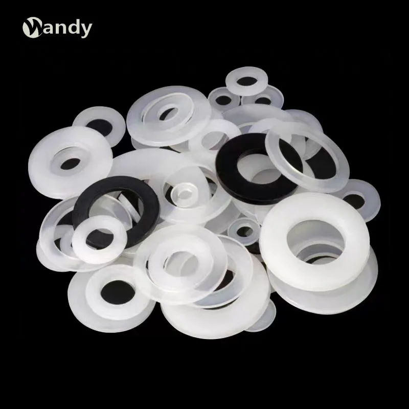 

White Black Plastic Nylon Flat Washer M2 M2.5 M3 M4 M5 M6 M8 M10 M12 Plane Spacer Insulation Gasket Ring For Screw Bolt