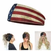 1PC Flag Pattern Stretchable Sports Headband Men Women Fitness Sweat Bands Anti-Slip Yoga Hair Bands Oudoor Headband Scarf 3