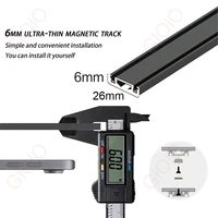 6MM Ultra Thin Magnetic Track Light Home Living Room Bedroom No Main Light System Led Spot 2