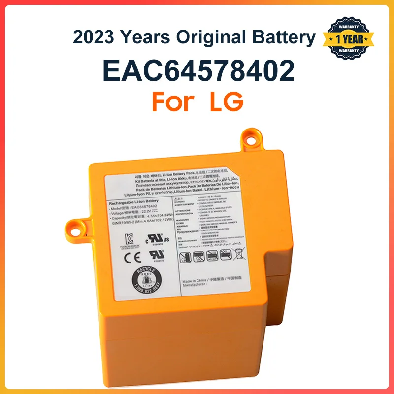 

22.2V 104.34WH EAC64578402 EAC64578401 For LG R9 R9MASTER Vacuum Cleaner Rechargeable Battery EAC63419402 EAC63419403