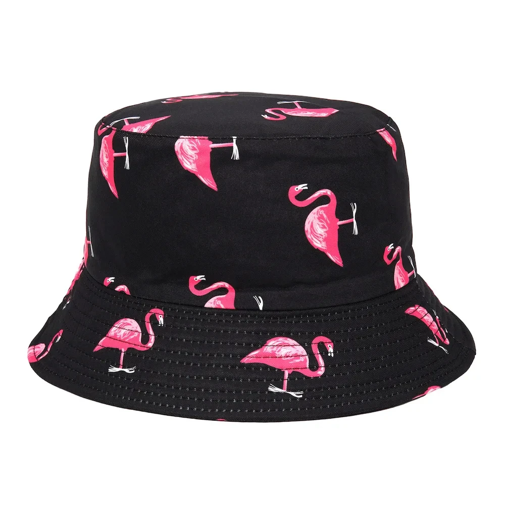 Panama Bucket Hat Men Women Summer Bucket Cap Flamingo Hat Bob Hip Hop Fishing Fisherman fisherman hat bucket hats sun hats sunscreen hats sun hat
