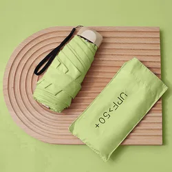 Compact UPF50+ Pocket Umbrella with UV Protection (Light green)