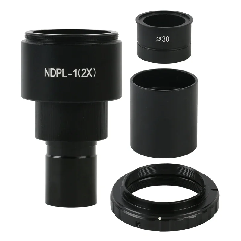 

NDPL 2X SLR Biological Microscope Eyepiece Lens Adapter 23.2mm 30mm T2 Mount for Canon Nikon EOS Digital Camera