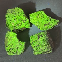 Willemite 100% naturelle américaine (effet fluorescent vert et rose), spécimens minéraux bruts, collection de pierres précieuses en cristal 1