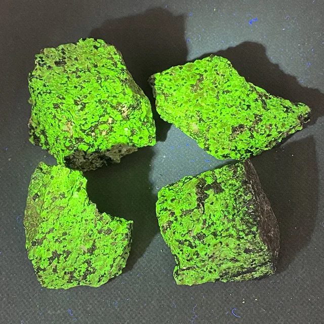 Willemite 100% naturelle américaine (effet fluorescent vert et rose), spécimens minéraux bruts, collection de pierres précieuses en cristal 1