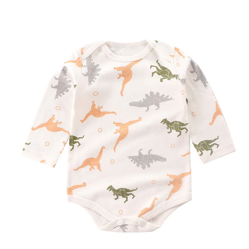 

0-12M Newborn Infant Romper Bodysuit Baby Girl Clothes Long Sleeve Cartoon Toddler Jumpsuit Children Climbing Underwear Set A744