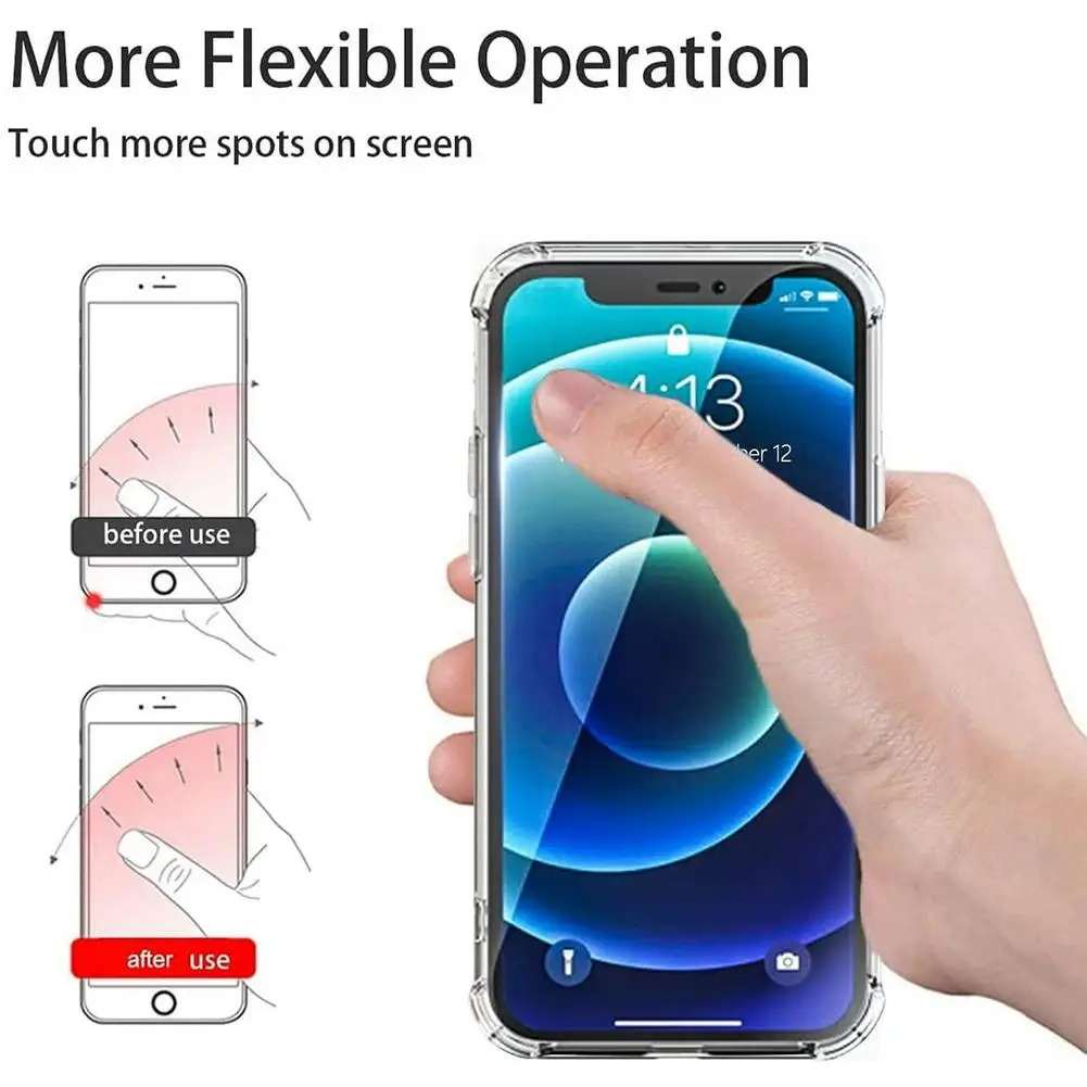 Transparenter Handyhalter mit Ständer 360° ° Grad drehbarer Fingergriff-Ständer, universell für iPhone oder Handyhülle – Detail 24
