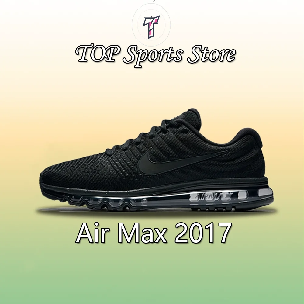 Sports Shoes Nike Air Max Low Men's and Women's Sneakers Trendy Fashion Casual Comfortable and wearable solid black