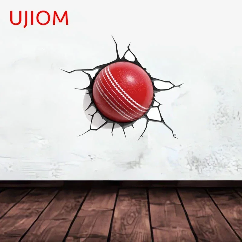 UJIOM 13cm Cricket Crack 3D Wall Stickers Waterproof Vinyl Decals Bedroom Bathroom Study Decoration Trunk Windows Dress Up