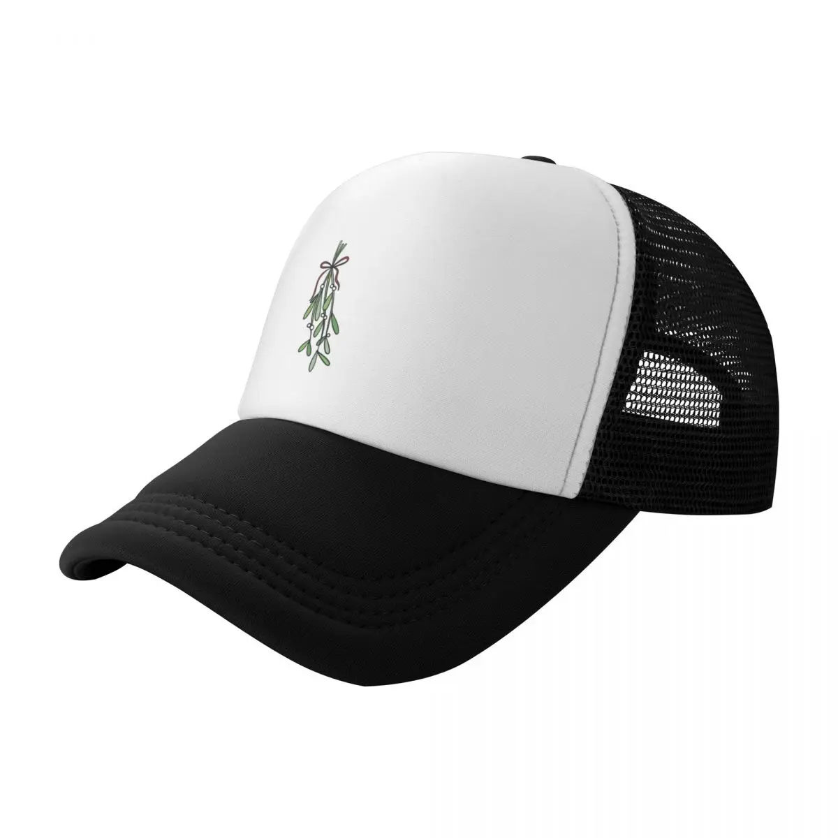 

Mistletoe Baseball Cap black Rave beach hat Caps Women Men's