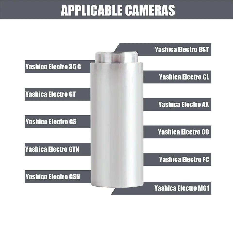 Yashica Electro 35,4lr44〜px32用バッテリーアダプター,フィルム