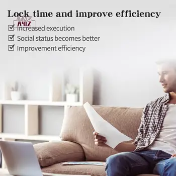 A41Z-Smart Time Lock LCD Display Electronic Timer Switch USB Rechargeable Timer Padlock Travel Electronic Timer-Qing 1
