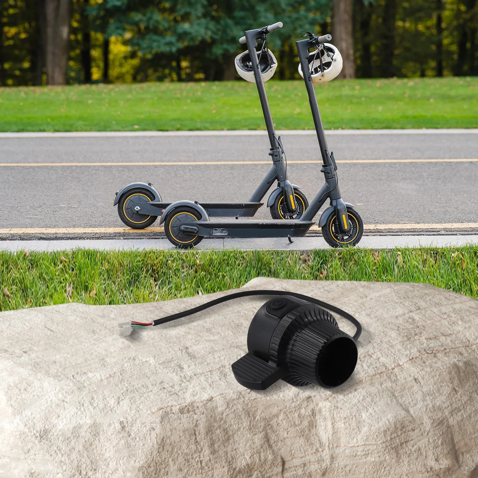 Accélérateur Pour Scooter électrique KUKIRIN G2/G3/G4 - Interrupteur De Remplacement Précis - Plastique Noir, 7x6x4 Cm