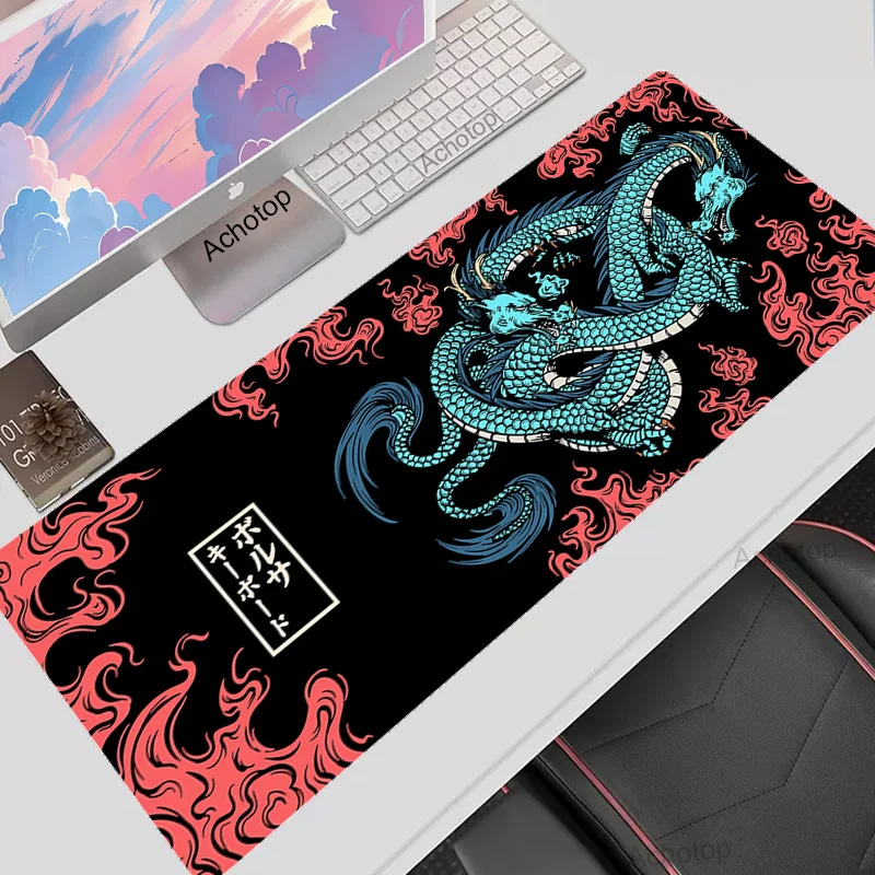 

Mouse Pad Japanses Style Dragon 900x400 XXL Large Gaming MousePad Gamer Computer Mousemat HD Desk Mat Mousepads for PC Desk Pad