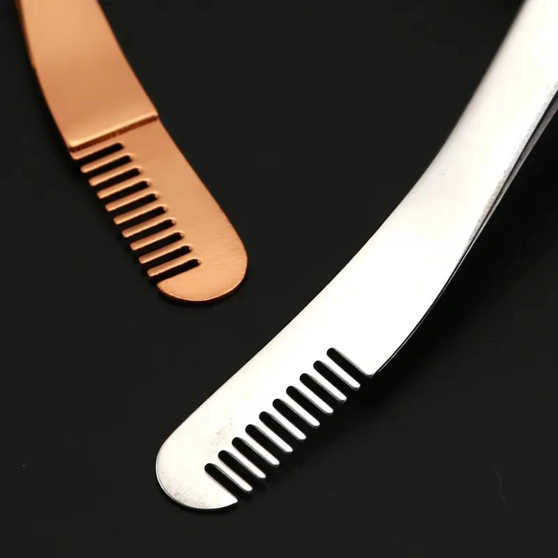 Eyelash Tweezers 1pcs Stainless Steel Non-Magnetic Anti-Static Professional