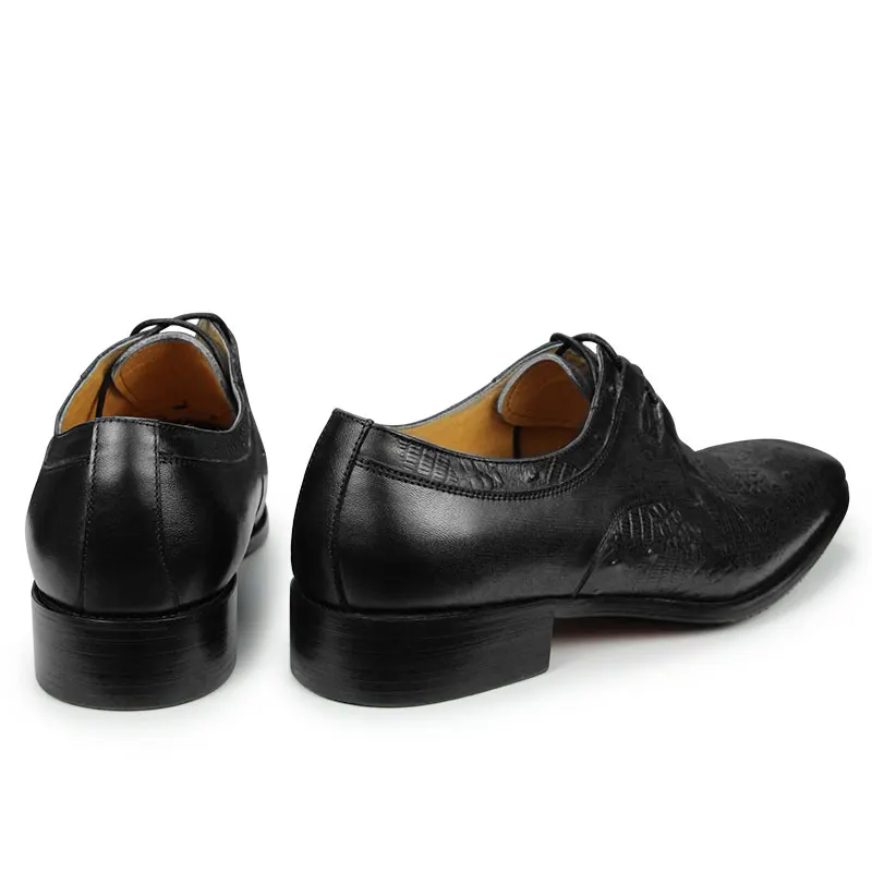 Men's Dress Shoes Classic Formal Derby Shoes Lace Up sapato social masculino Blue Casual Office Dance Working And Daily Wear new