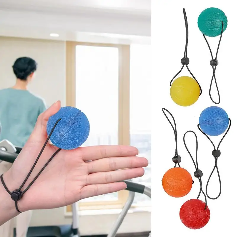Pelota antiestrés de mano, bolas de estrés de gel para ejercicio de mano,  rehabilitación, agarre, fuerza de muñeca, bola de agarre (azul)