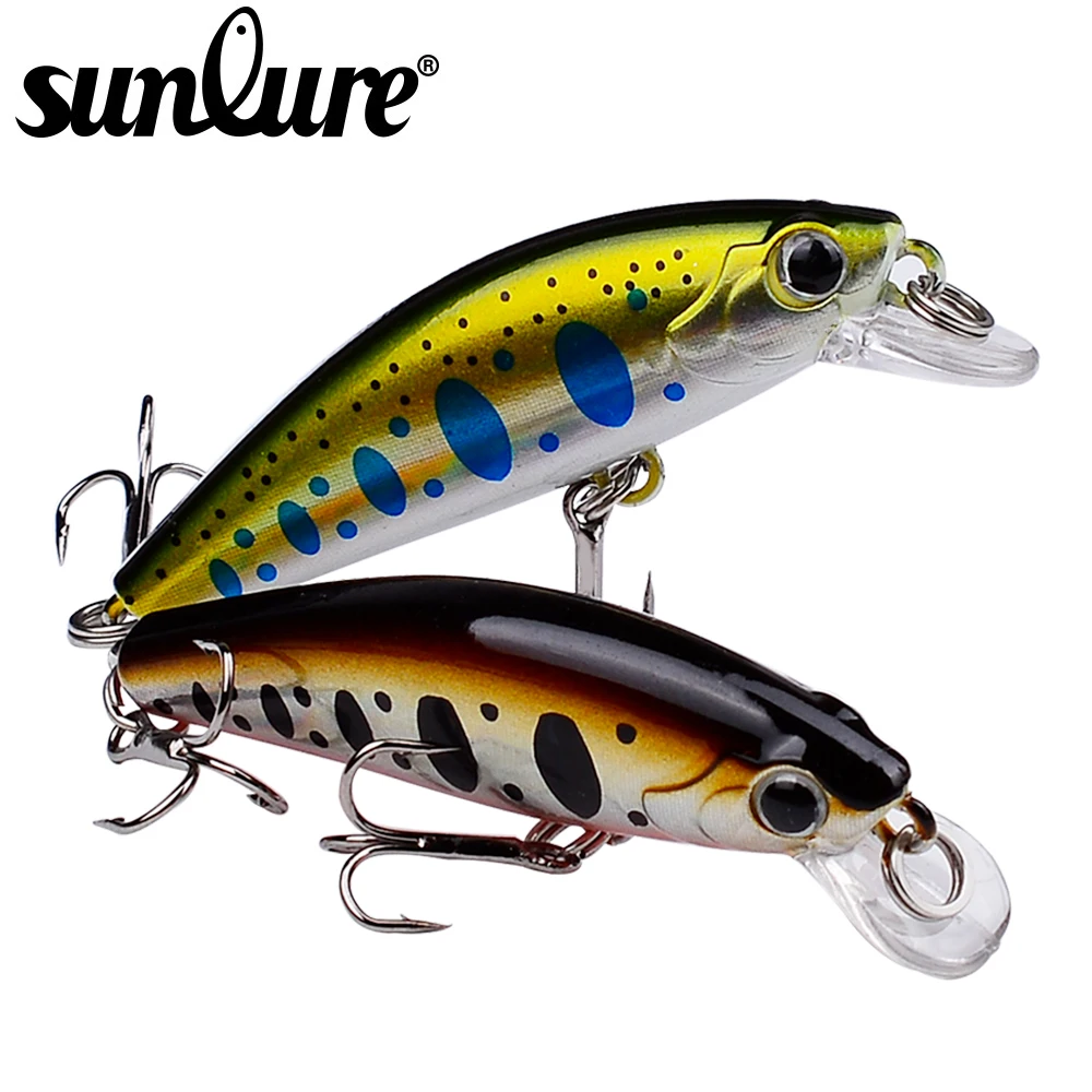 

Sunlure Micro Minnow Wobbler Fishing Bait 5.6cm-6.8g Artificial Noisy Lure Hard Swimbait Sinking Jerkbait Bass Fishing Tackle