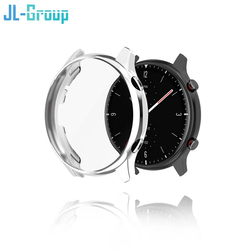 Premium Amazfit GTR Case Protector with Screen Film - Durable TPU Shell Protection Cover Accessories