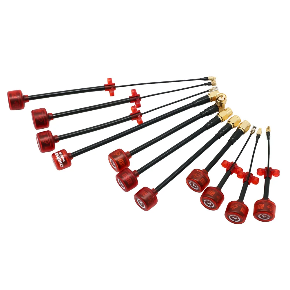 Description Picture 6 of itemRush Cherry 5.8G 1.2dBi LHCP/RHCP FPV Antenna SMA MMCX UFL IPEX Long Range Antenna Cherry STUBBY FPV Antenna For Racing Drone