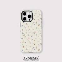 Magnetic For Magsafe Wireless Charge Case For iPhone 13 12 11 14 Plus 15 Pro 16 Pro Max Acrylic Fashion Little Flower Cover