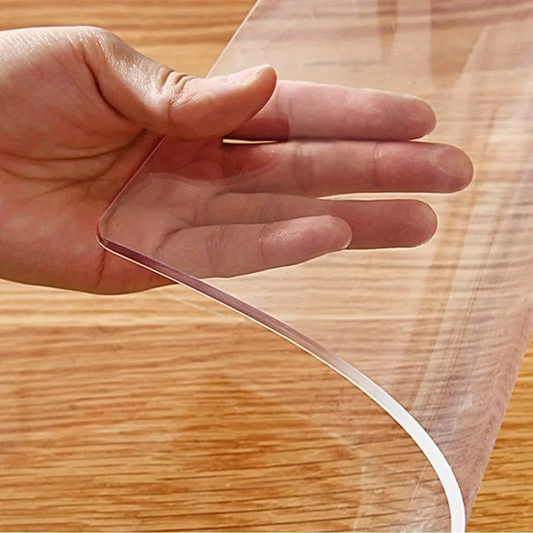 Rectangle Clear Desk Mat, Waterproof & Easy Cleaning for Office Dresser Night Stand Clear Table Protector 5