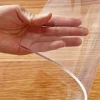 Rectangle Clear Desk Mat, Waterproof & Easy Cleaning for Office Dresser Night Stand Clear Table Protector 5