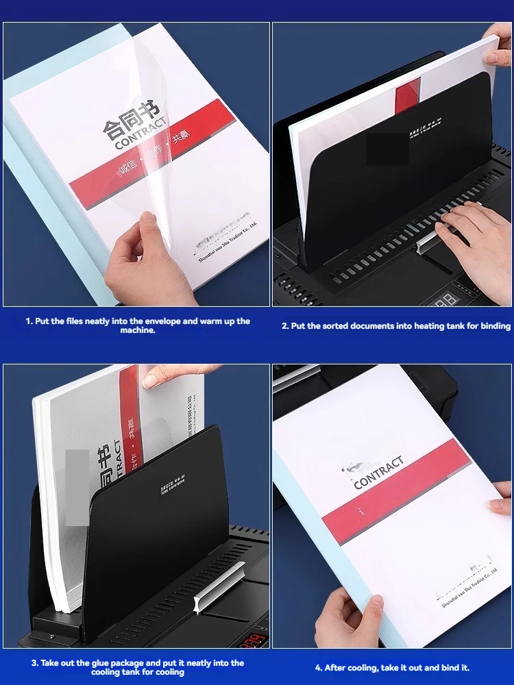 GD550 소형 무선 바인딩 기계, 핫멜트 입찰 문서 파일 계약 문서 바인딩 기계
