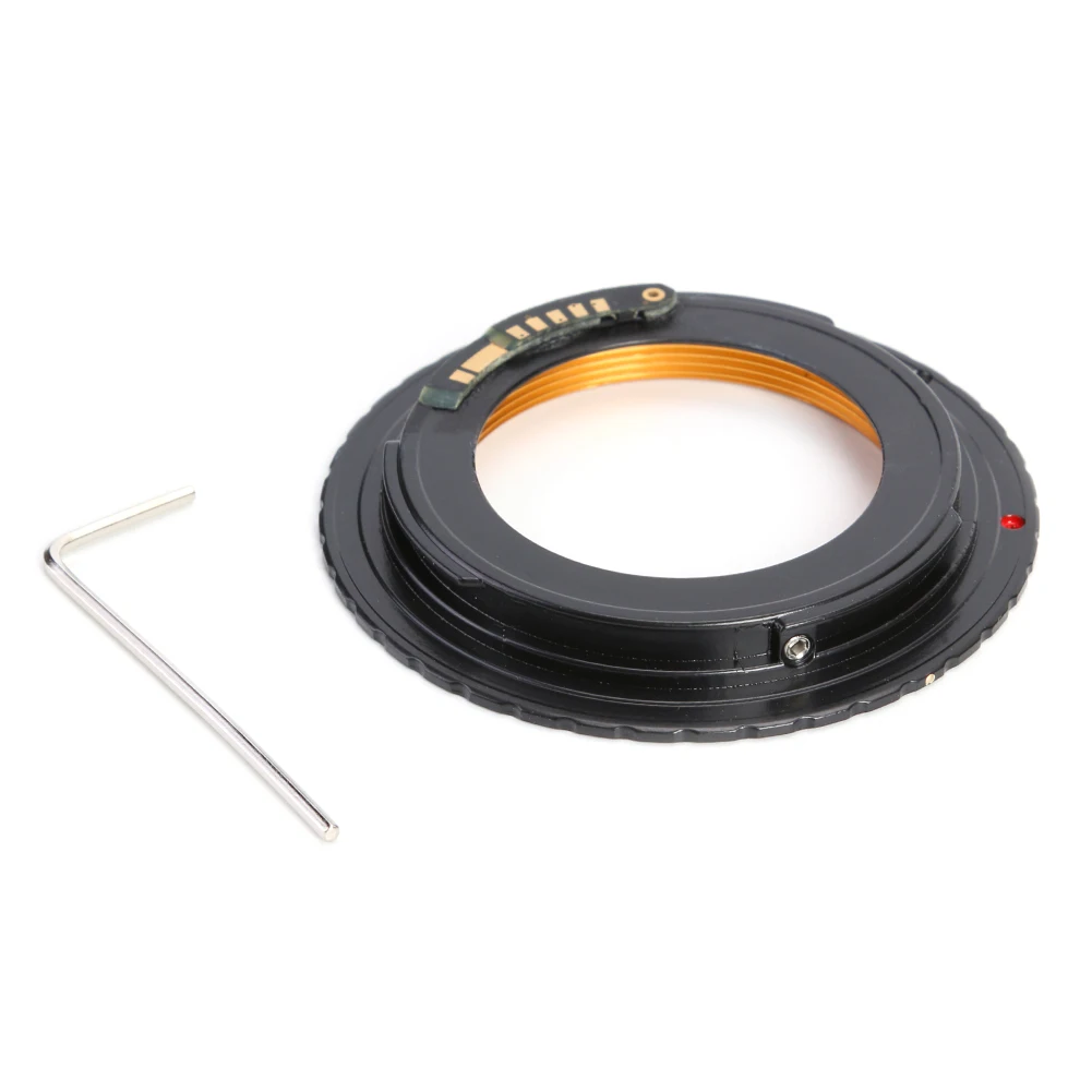 M42-EOS Adapter Ring Copper Electronic Chip 3 AF Confirm Electronic Focus Accuracy Flexible for Canon DSLR 600D 60D