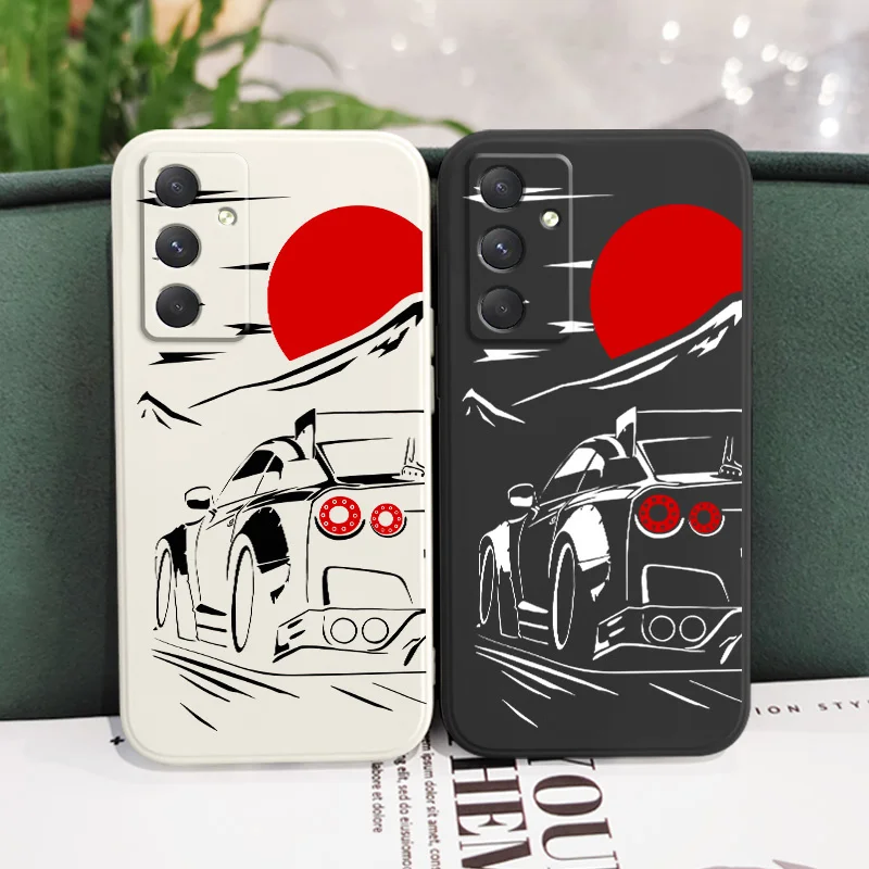 Sleek Red Sports Car Design Phone Case Cover
