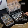 DIY Bracelet Case, Earring Case Large 30-grid Jewelry Clip Case, with 5 Drawers, Stackable Earring Bracelet Case 3