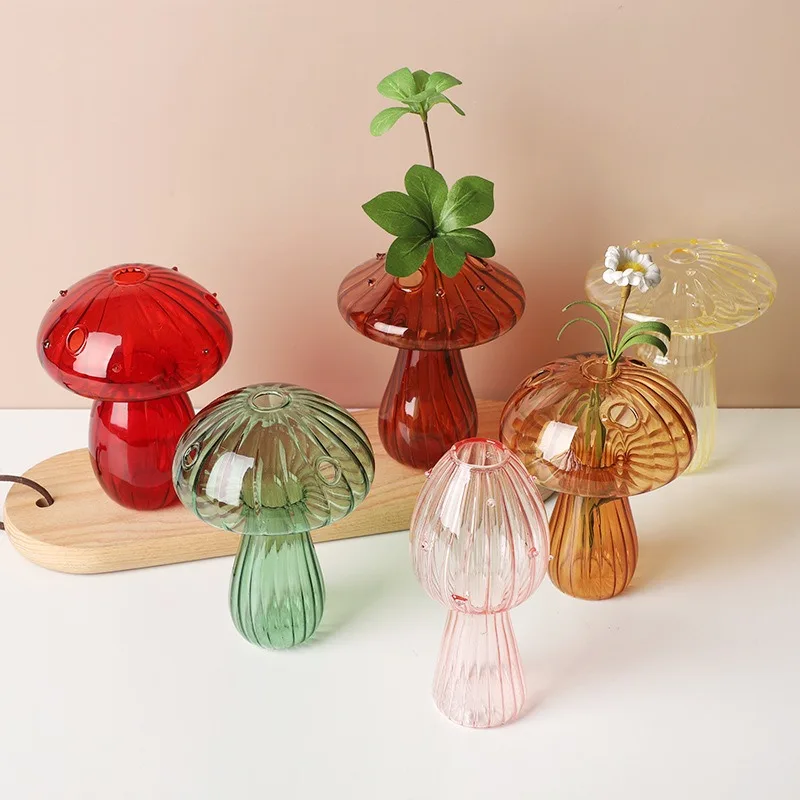 Mushroom Glass Flower Vase 2