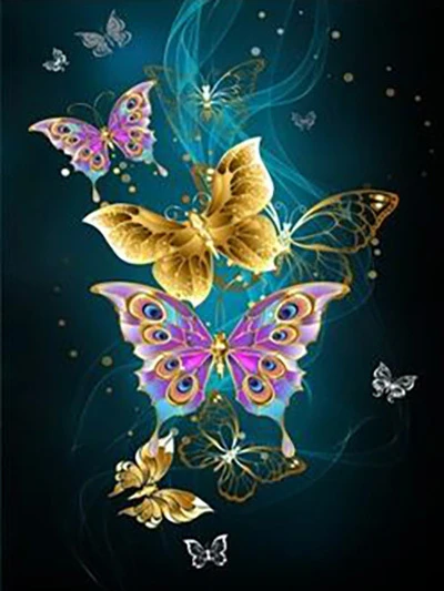 Diamond Painting Butterfly 5D Diy Diamond Embroidery Animal Diamond Mosaic Home Wall Decor 