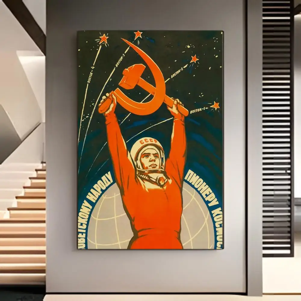 Vintage-Style Soviet Union Film Poster for Children's Room Wall Decor