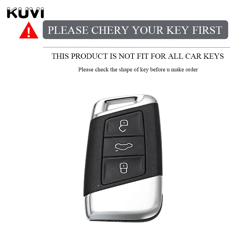 Car Remote Key Case Cover Leather TPU For VW Volkseagen Passat B8 Magotan Skoda Superb A7 Kodiaq Seat