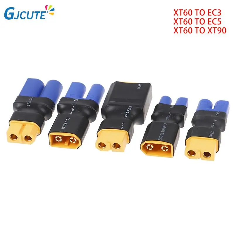 Wireless XT90 to EC5 Male Female Conversion Connectors No Wire for Battery Power 