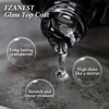 FZANEST Glass Top Coat New Arrival Glass Effect Top Coat no Wipe Base Coat UV Gel Cristal Finish Official Beauty Store 2