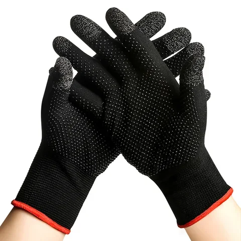 

Gaming Glove Sweat Proof Non-Scratch 2pcs Hand Cover Sensitive Touch Screen Finger Thumb Sleeve Gloves For PUBG Game Controller