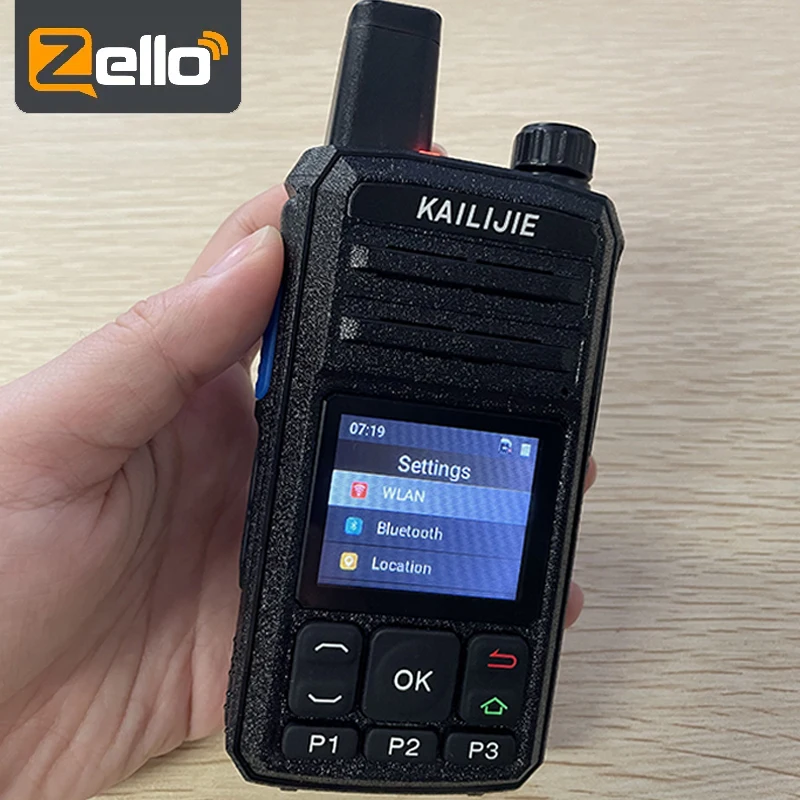 Cheap Zello Walkie Talkie Radio 4g Sim Card Wifi Bluetooth GPS Lo