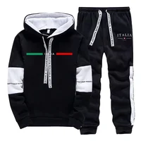 High Quality Mens Tracksuit Print Casual Sweatshirts Sportswear Outdoors Sports Jogging Mens Clothing Single Piece Hoodie Pants