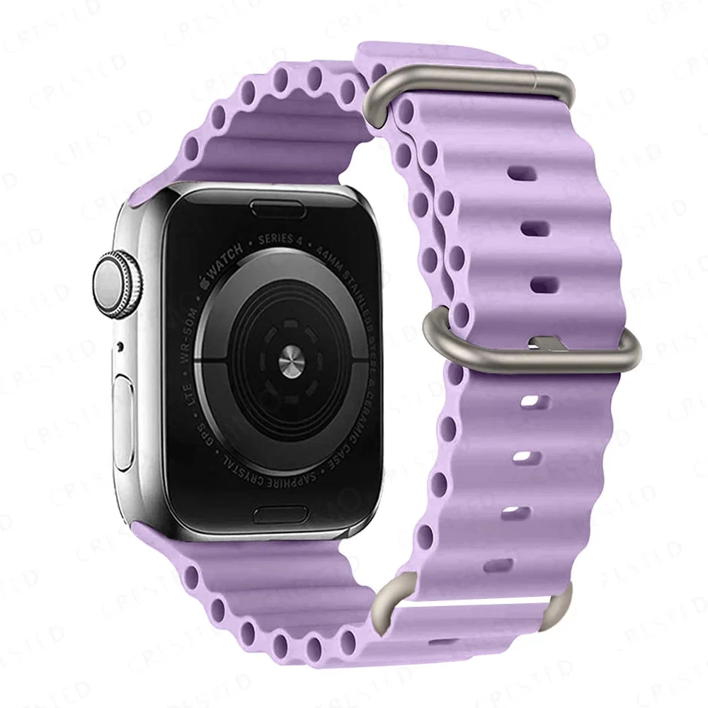 Versatile Silicone Bracelet for Apple Watch - Multiple Sizes