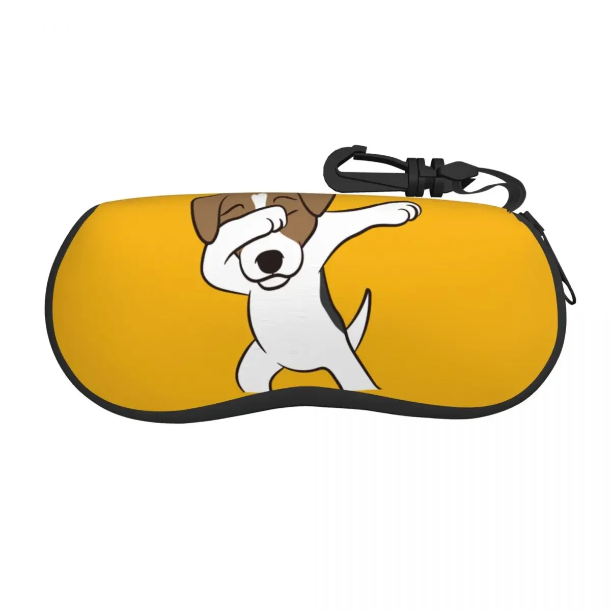 Jack Russell Terrier Eyeglass Glasses Case Women Men Soft Dabbing Dog Sunglasses Protective Box