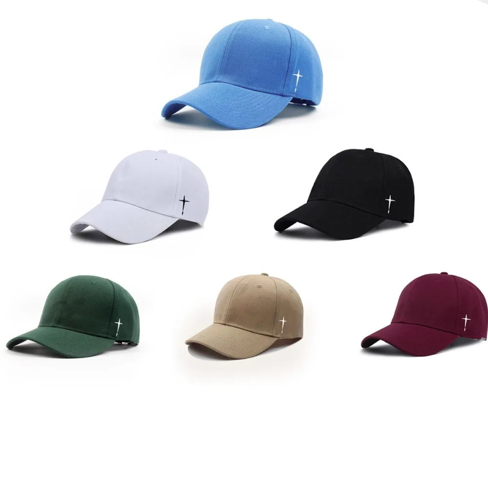 

Side Cross Baseball Cap New Sun Protection Adjustable Sun Hat Show Face Small Peaked Hat for Women Men