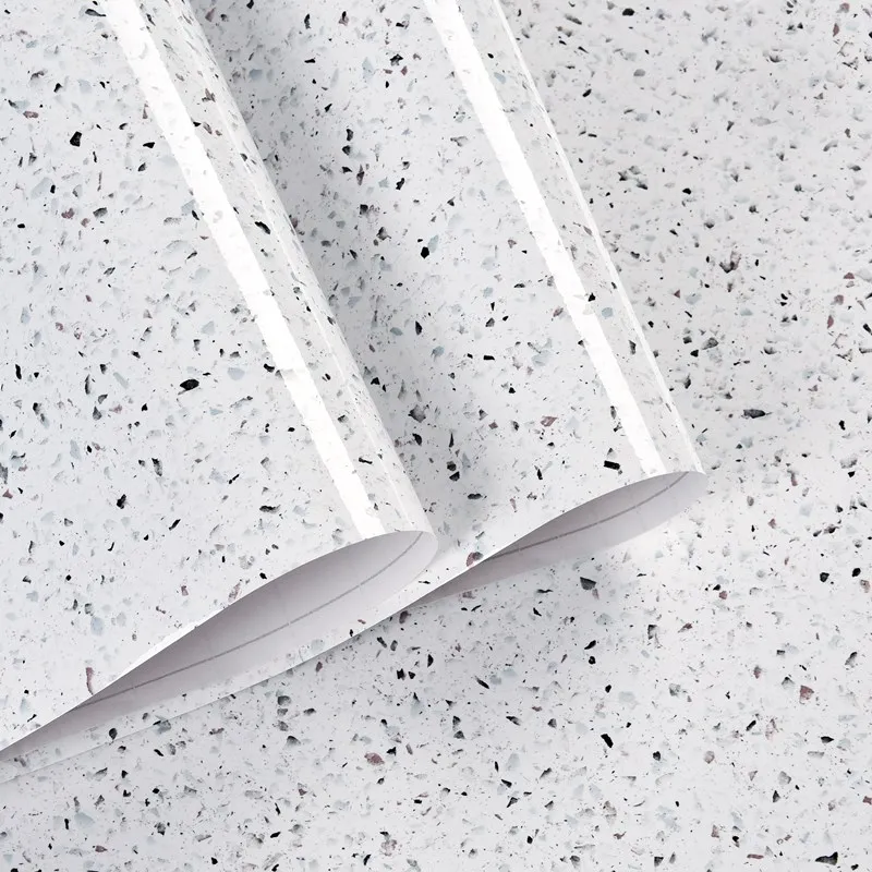 thumbnail image 1 of Papel tapiz impermeable autoadhesivo blanco puro, película decorativa para armario, puerta de armario, muebles de escritorio, renovación de pared, 1 of 5