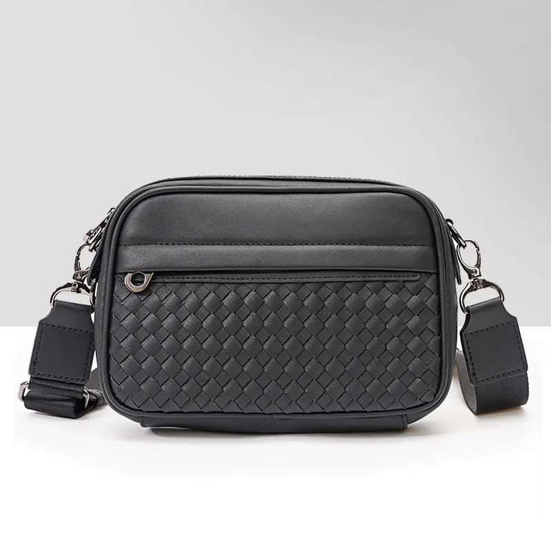 

Fashion Luxury Brand Designer Crossbody Bag Men Messenger Square Bags PU Leather Men's Shoulder Bag Large Capacity Male Mochila