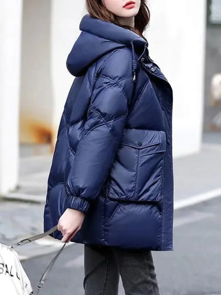 

Casual Loose Short Jean Coat for Women Girls Streetwear Retro Washed Blue Denim Jackets Outerwear 2021 Spring Autumn Clothes